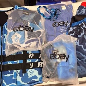 RipNDip Blue Camo Vest shirts pants Shorts Set